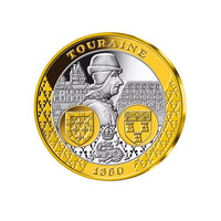 Frappe en Argent dorée à l´Or Pur - La Province de Touraine