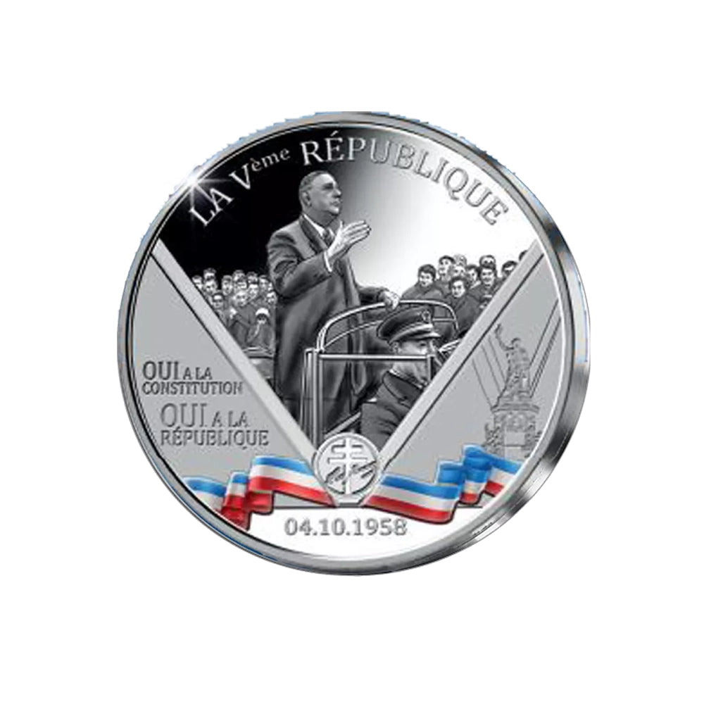 Frappe commémorative - De Gaulle - Vème République