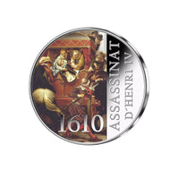 Frappe en Argent colorisée - L'assassinat d’Henri IV - 1610