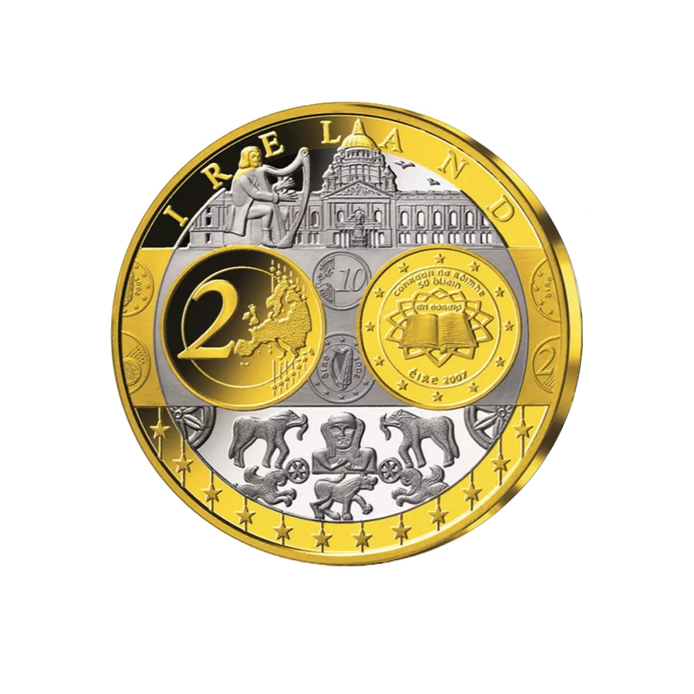 Première frappe en hommage à l'Euro en Cuivre  - Irlande