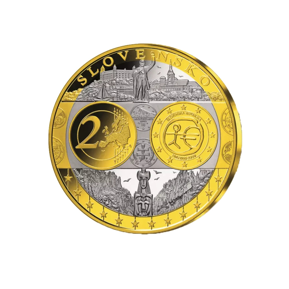 Première frappe en hommage à l'Euro en Cuivre  - Slovaquie