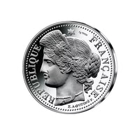 Frappe en argent pur - 50 centimes - Cérès 1889