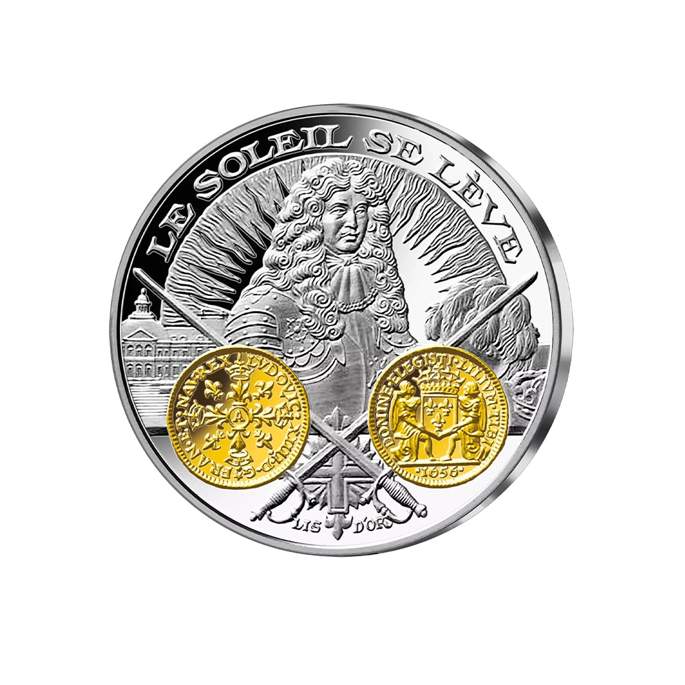 Frappe en Argent pur - 2000 ans d'Histoire monétaire française - Louis XIV Lis d’Or - 1656
