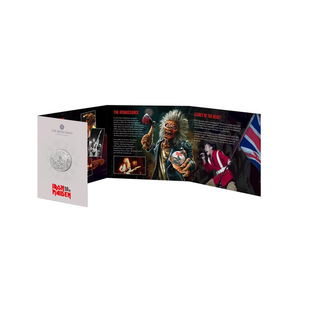 50 ans d'Iron Maiden - Monnaie de 5 Pounds - 2025
