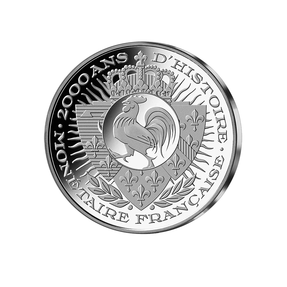 Frappe en Argent pur - 2000 ans d'Histoire monétaire française - Louis XV, Louis aux insignes - 1716