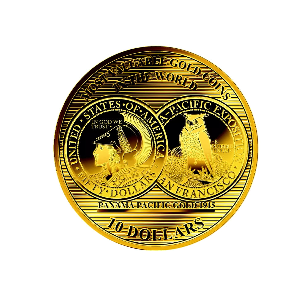Nouvelle frappe en Or - 50 Dollars - Panama-Pacifique - 1915