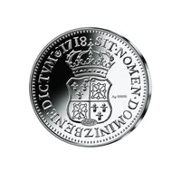 Frappe en argent pur - L'argent de la France - 1/4 Écu de Navarre Louis XV 1718