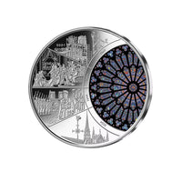 Frappe vitrail en Argent - Notre-Dame de Paris