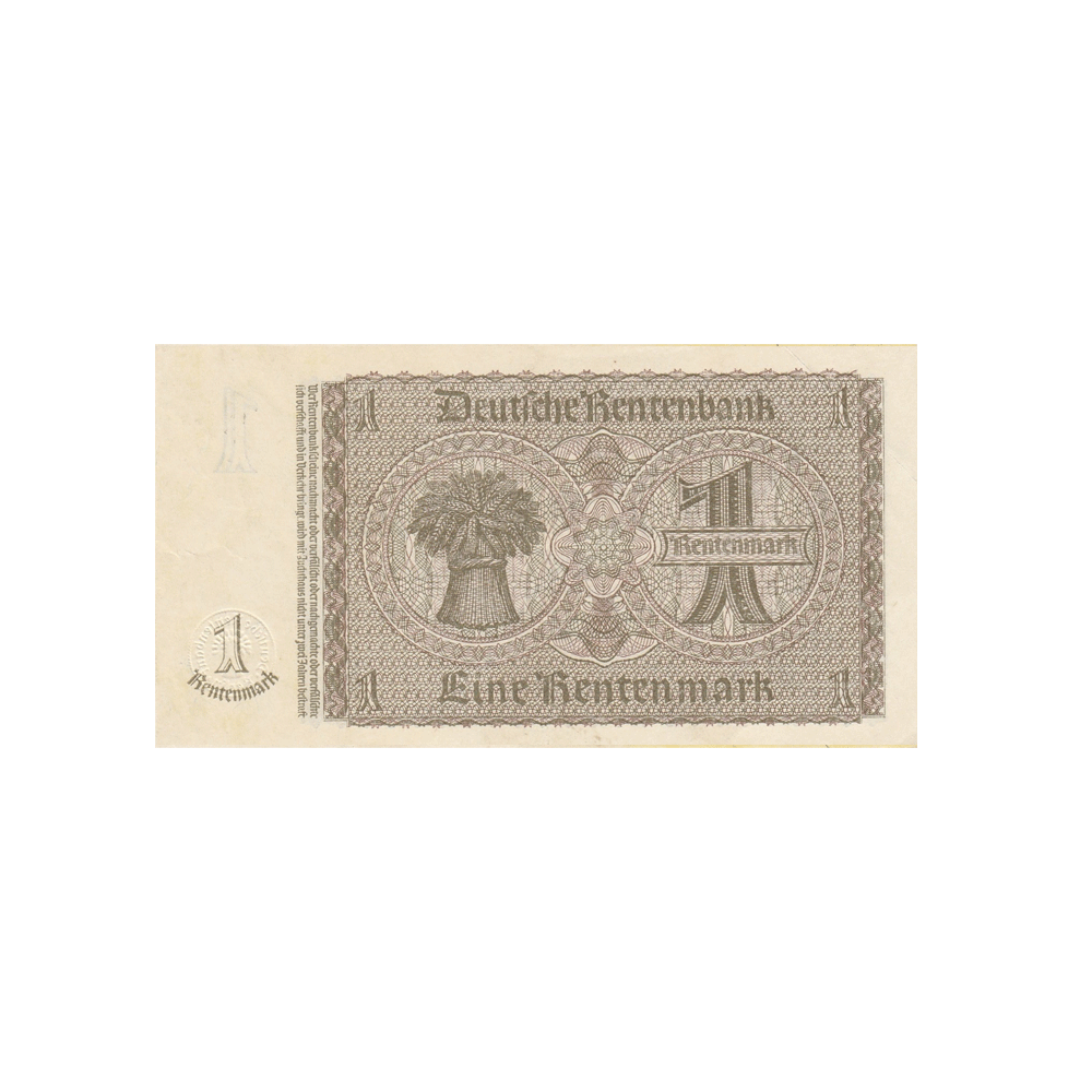 Allemagne - Billet de 1 Rentenmark - 1937