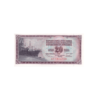 Yougoslavie - Billet de 20 Dinars - 1978