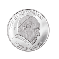 In Memorium Pope Francis - Monnaie de 5$ Argent - BE 2025