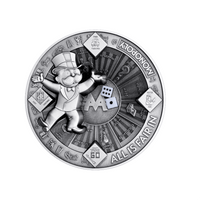 Monopoly - Monnaie de 10$ Argent - Antique Finish 2025