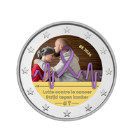 Belgique 2024 - 2 Euro Commémorative - Lutte contre le cancer - Colorisée (variantes disponibles)