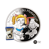 Contes des enfants d'Europe - Alice aux pays des Merveilles - Monnaie de 1,50€ Argent - BE 2003