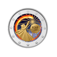 Andorre 2023 - 2 Euro Commémorative - Fête du Solstice d'été - Colorisée