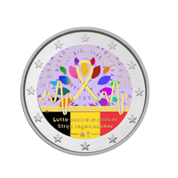 Belgique 2024 - 2 Euro Commémorative - Lutte contre le cancer - Colorisée (variantes disponibles)