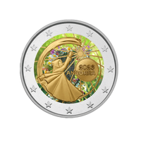 Andorre 2023 - 2 Euro Commémorative - Fête du Solstice d'été - Colorisée