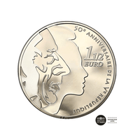 Semeuse - République - Monnaie de 1,50€ Argent - BE 2008