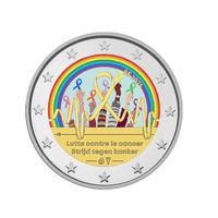 Belgique 2024 - 2 Euro Commémorative - Lutte contre le cancer - Colorisée (variantes disponibles)