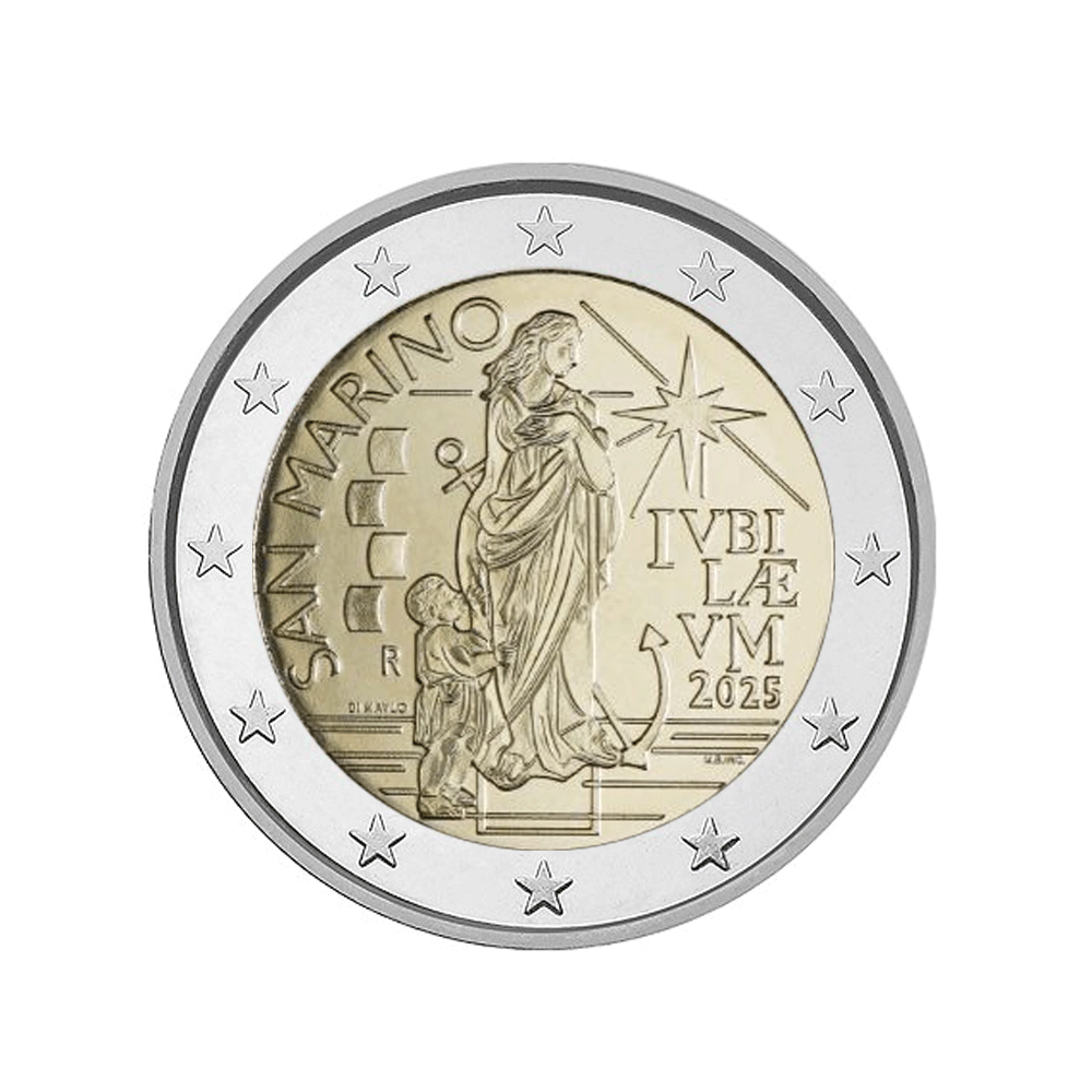 Saint-Marin 2025 - 2 Euro Commémorative - Pélerins d'espoir - BU