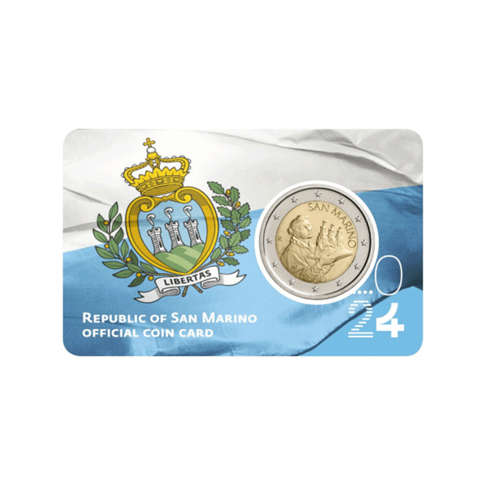 Saint-Marin - 2 Euro Coincard - Drapeau de la République de Saint-Marin