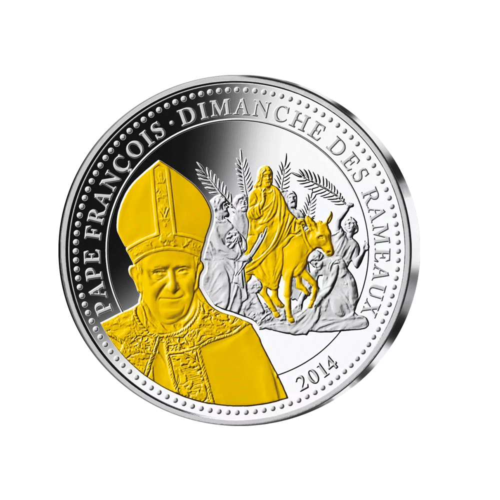 Frappe en Argent - Le Pape François - Dimanche des Rameaux