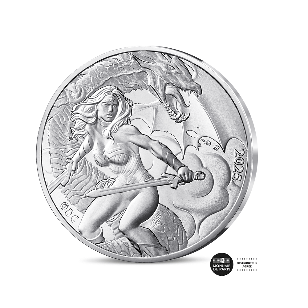DC Comics - Monnaie de 10€ Argent (14/18) - Wonder Woman, La Guerrière Amazone - 2025