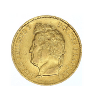 Louis Philippe Tête Laurée - Monnaie de 40 Francs
