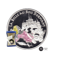 Contes des enfants d'Europe - La Belle au bois dormant - Monnaie de 1,50€ Argent - BE 2003