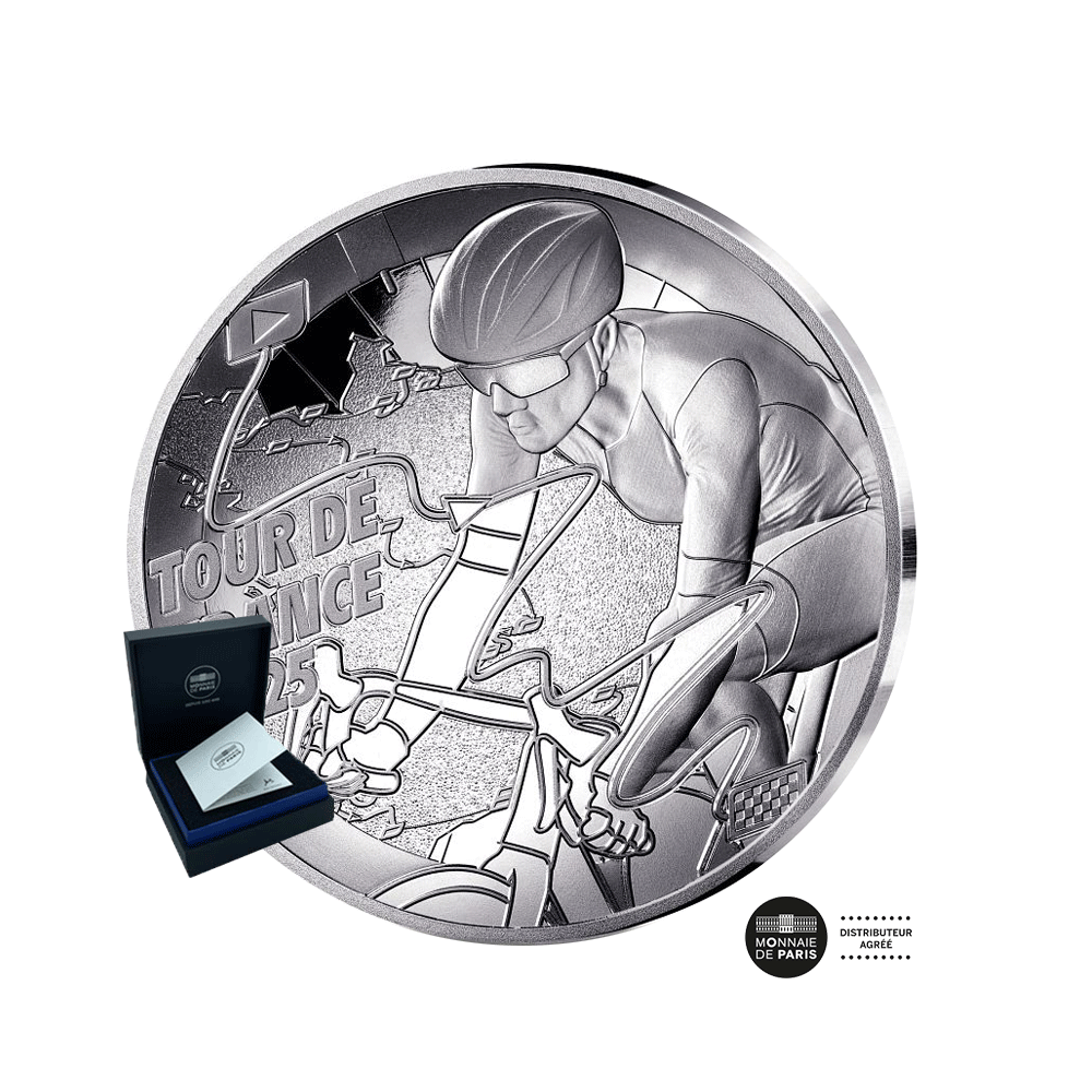 Tour de France - Lot de 3 monnaies de 10€ Argent - 2025