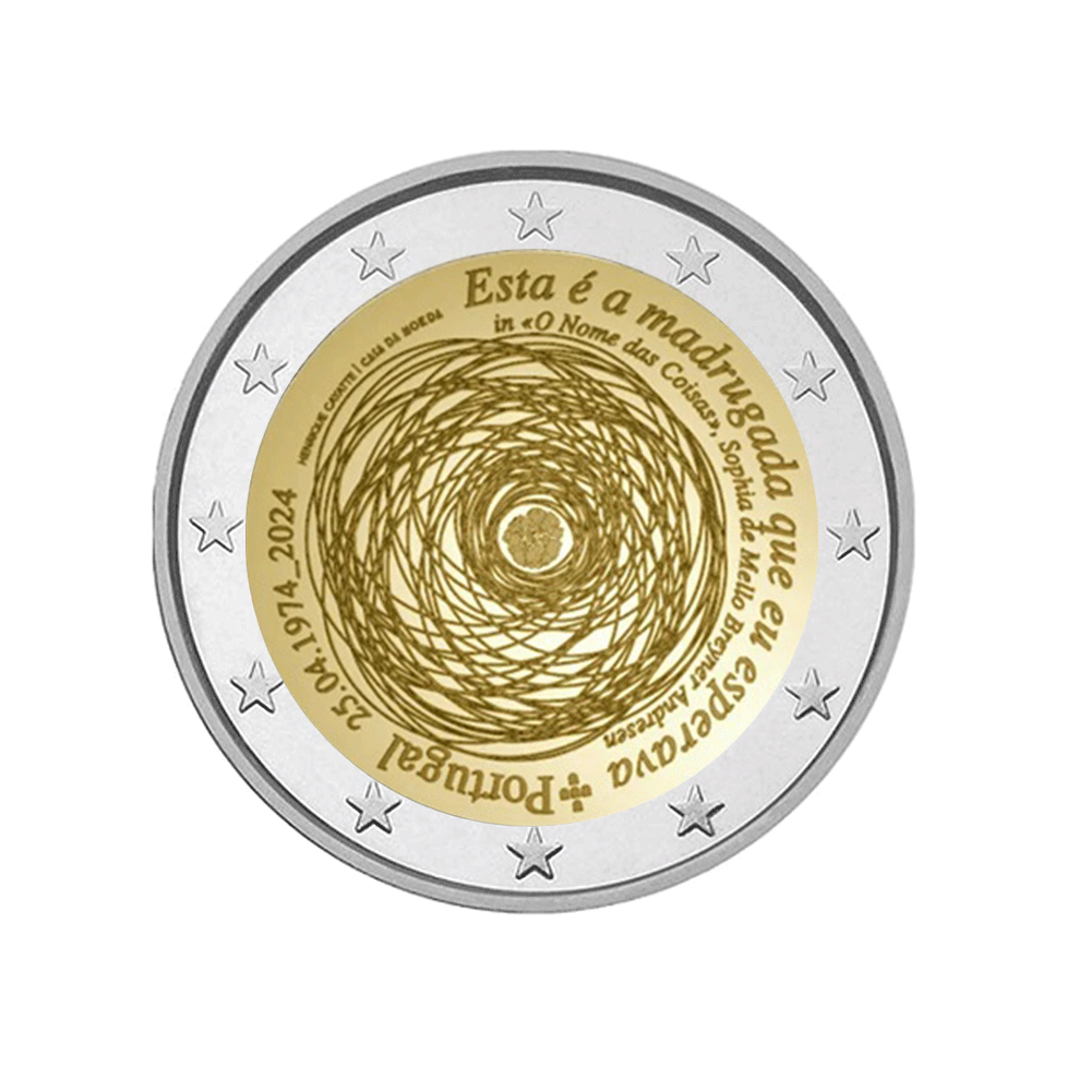 Portugal 2024 - 2 Euro Commémorative - 50 ans de la Révolution des oeillets
