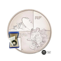 Voyage autour du monde - Vol Paris-Tokyo - Monnaie de 1,5 Euro Argent - BE 2003