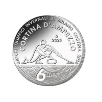 Curling - Monnaie de 6€ Argent - Fleur de Coin 2025