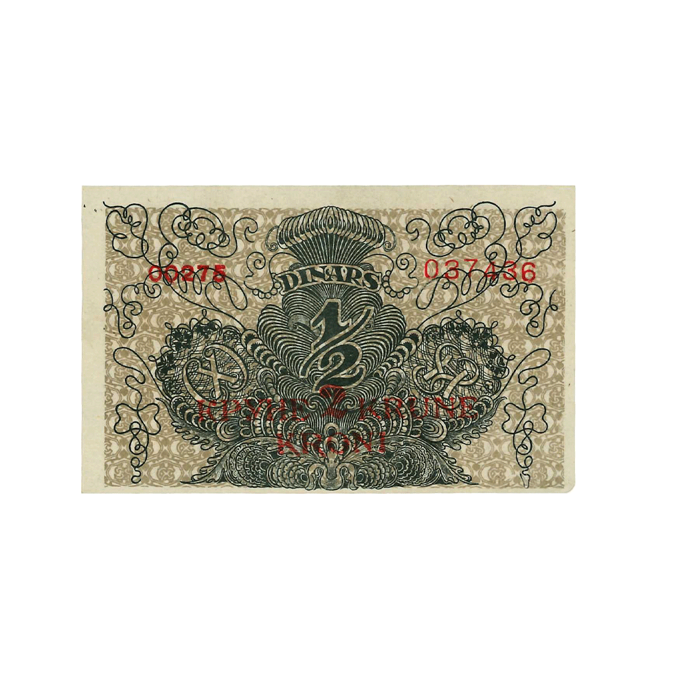 Yougoslavie - Billet de 2 Kronen sur 1/2 Dinar - 1919