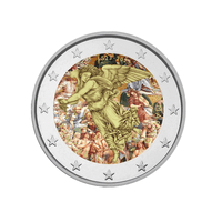 Saint-Marin 2023 - 2 Euros Commémorative - 500è Anniversaire de la mort de Luca Signorelli - Colorisée
