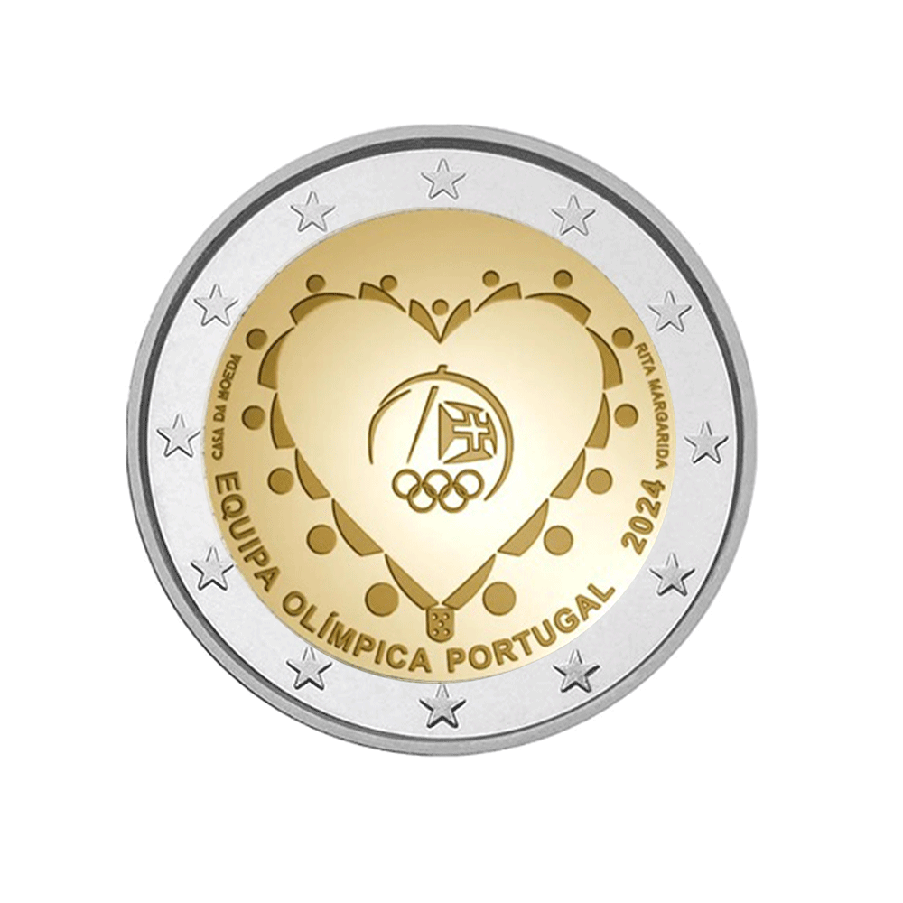 Portugal 2024 - 2 Euro Commémorative - Equipe Olympique Portugaise