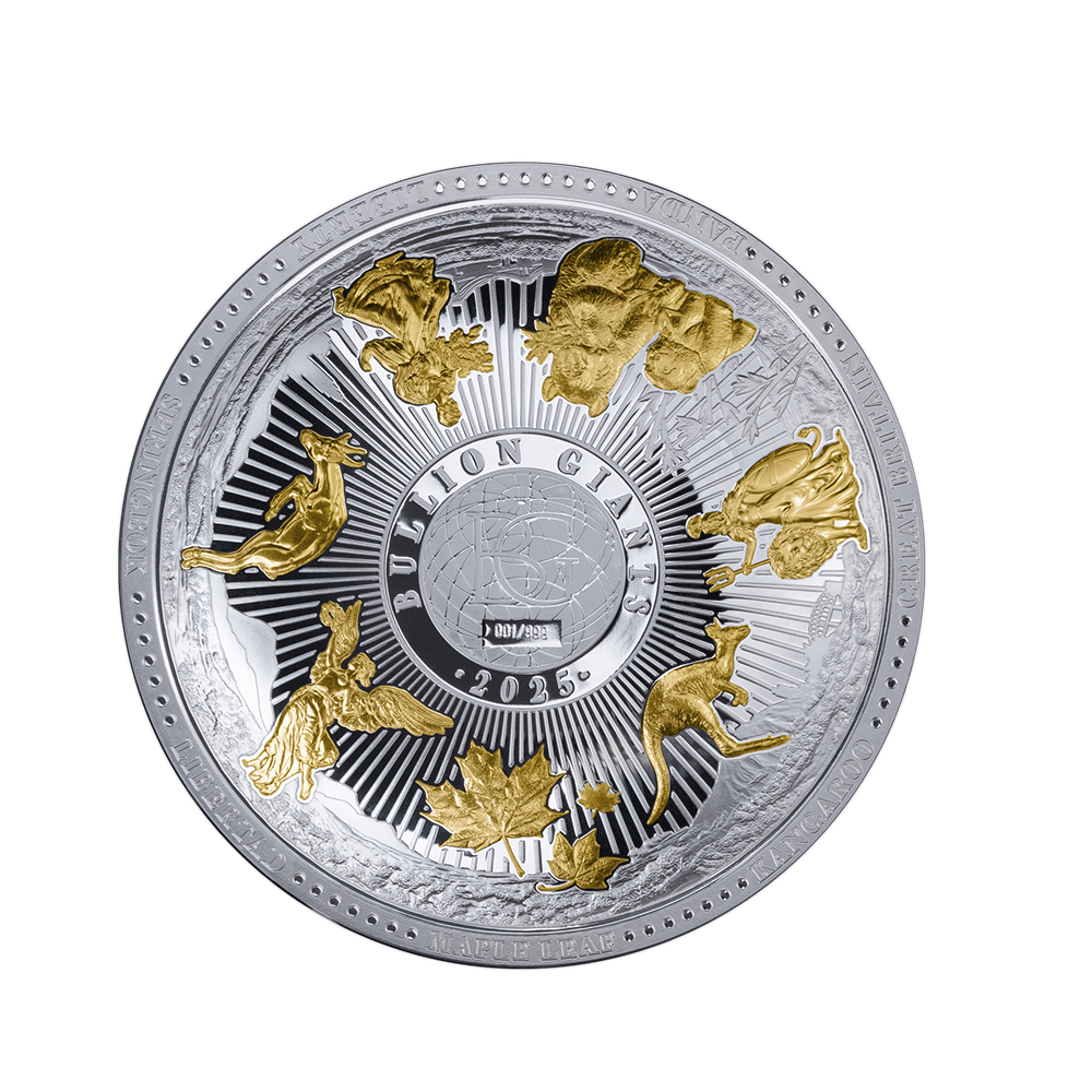 Le Bullion Géant - Monnaie de 5$ Dollars Argent - 2025