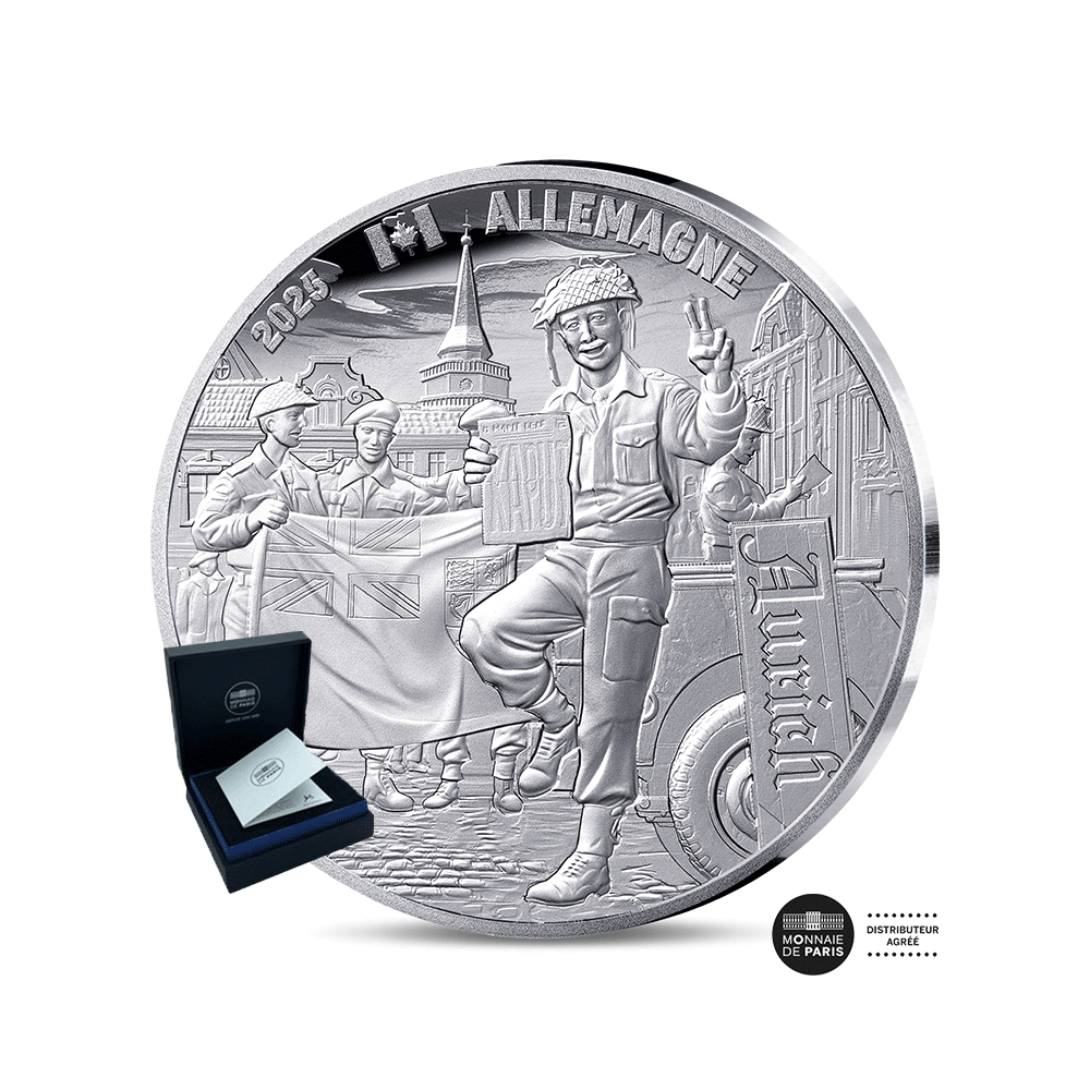 V-E Day - Soldat Canadien - Monnaie de 10€ Argent - BE 2025