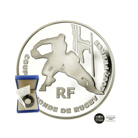 Rugby collection - Coupe du Monde - Monnaie de 1,50€ Argent - BU 2007