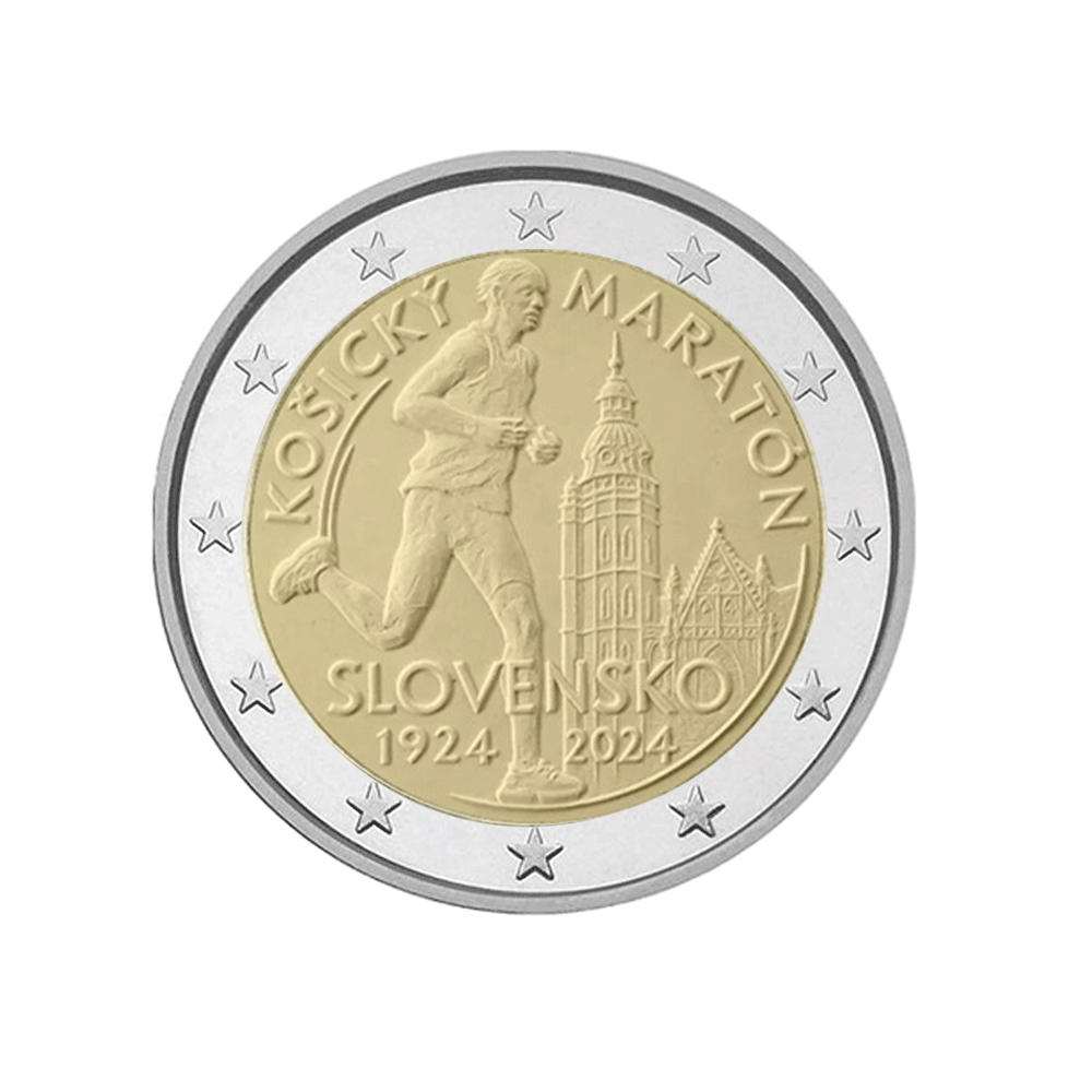 Slovaquie 2024 - 2 Euro Commémorative - 100 ans du Marathon International de Kosice