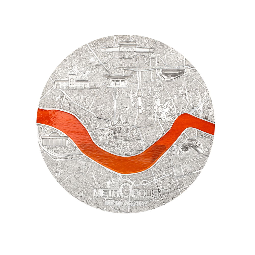 Tiffany Art Metropolis - Seoul - Monnaie de 20$ Argent 3 Oz - BE 2024