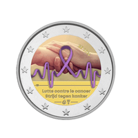 Belgique 2024 - 2 Euro Commémorative - Lutte contre le cancer - Colorisée (variantes disponibles)
