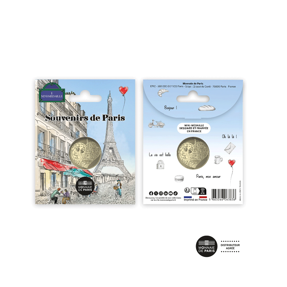 Paris, je t'aime - Mini-médaille "Tour Eiffel"