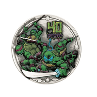 40 ans des Tortue Ninja - Monnaie de 2$ Argent 2 Oz - Antique Finish 2024