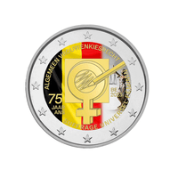 Belgique 2023 - 2 Euros Commémorative - Suffrage Universel des femmes - Colorisée
