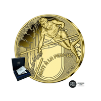 Jeux Olympiques de Paris 2024 - Série Les Sports - Saut à la perche - Monnaie de 50€ Or 1/4Oz - BE 2024