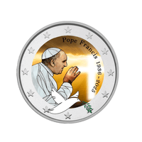Pape François - 2€ Commémorative - 2025 - Colorisée #3