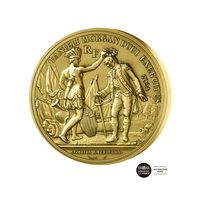 Indépendance des USA - Cowpens - Monnaie de 200€ Or - Haut relief 2024