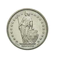 1 Franc - Helvetia Debout - Suisse -1968-2023