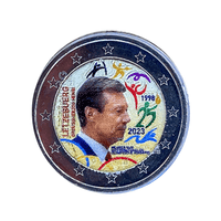 Luxembourg 2023 - 2 Euros Commémorative - 25è anniversaire de l'admission du Grand-Duc Henri comme membre du CIO - Colorisée